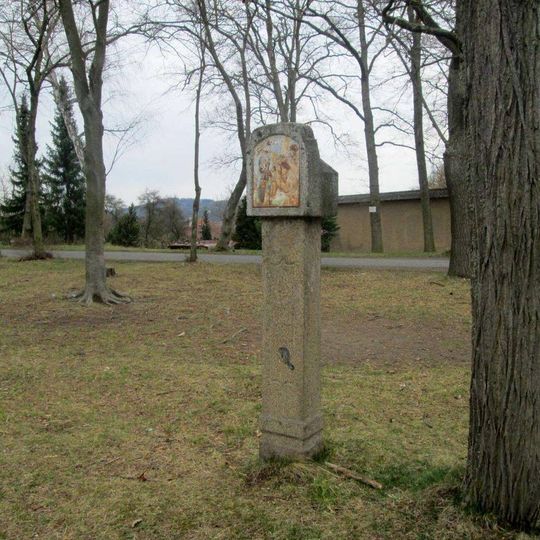 Boží muka na křížové cestě Nalžovské Hory - 4. zastavení