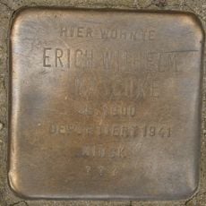 Stolperstein dedicated to Erich Wilhelm Maschke