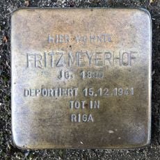 Stolperstein dedicated to Fritz Meyerhof