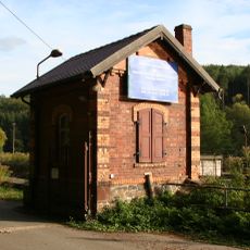 Pförtnerhäuschen und Torpfeiler der ehemaligen Baumwollspinnerei