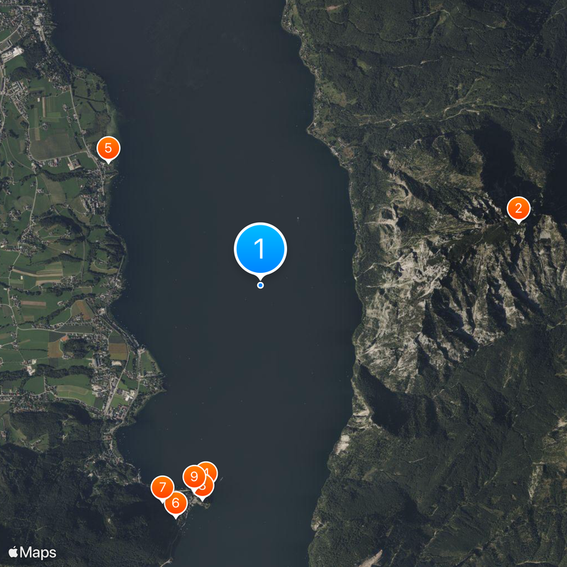 Traunsee Map