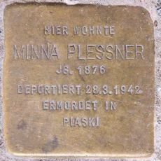 Stolperstein dedicated to Minna Plessner