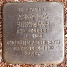 Stolperstein dedicated to Anna Eva Sussmann