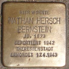 Stolperstein dedicated to Nathan Hersch Bernstein