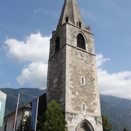 Spire of the church in Bex
