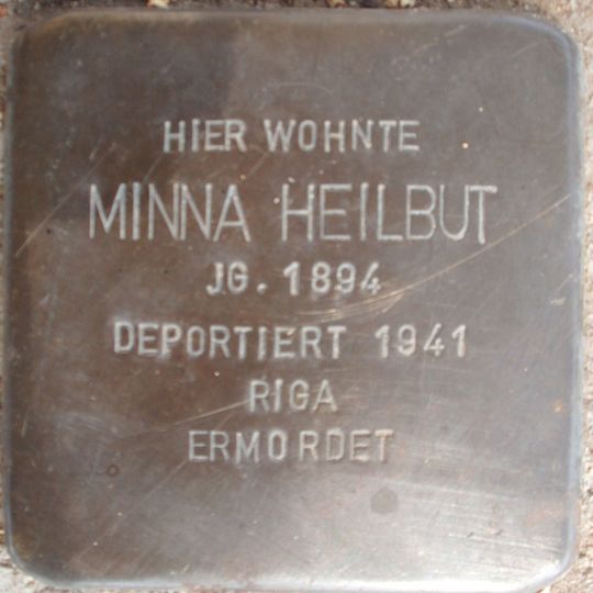 Stolperstein en memoria de Minna Heilbut