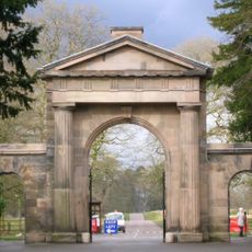 Knutsford Lodge Gateway and gates to Tatton Park