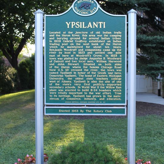 Ypsilanti Historical Marker