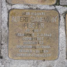 Stolperstein à la mémoire d’Albert 'Dänemann' Fischer