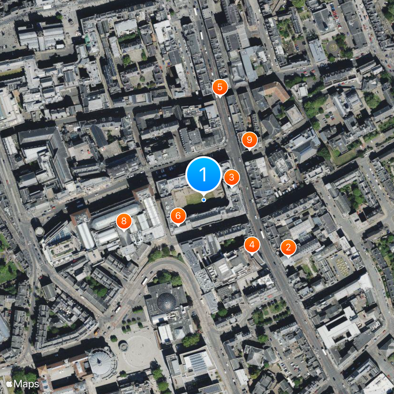 University of Edinburgh Map