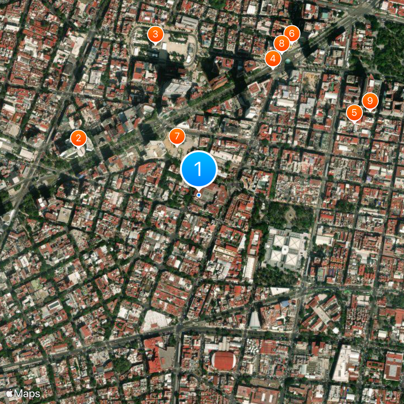 Secretariat of the Interior Map