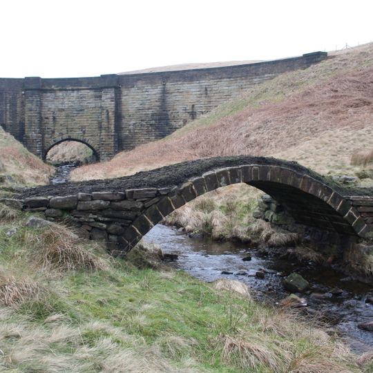 Oxygrains packhorse bridge, Rishworth