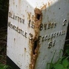 Milepost, S of A5182 / B5038 jct