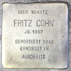 Stolperstein dedicated to Fritz Cohn