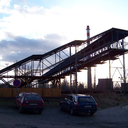 Footbridge over Praha-Čakovice train station