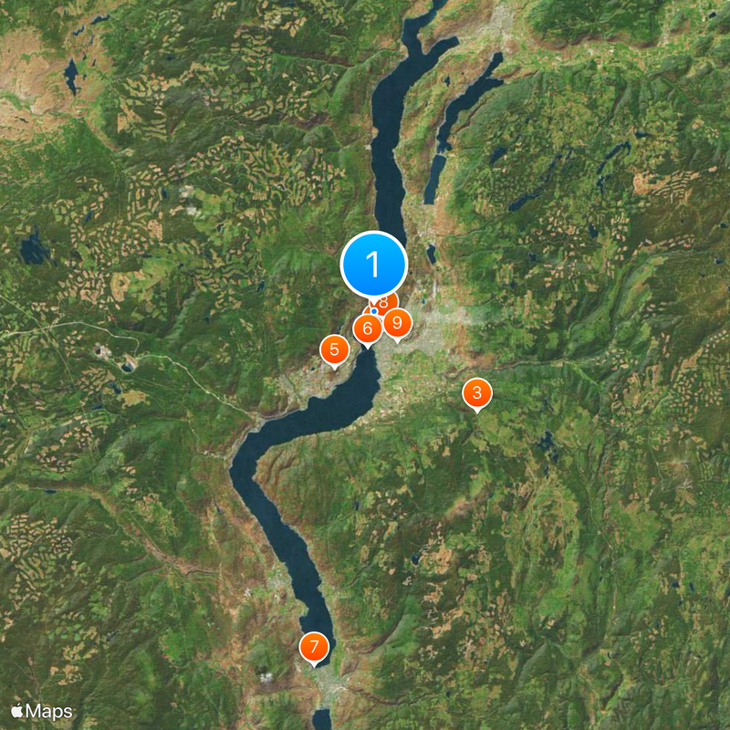 Okanagan Lake Map