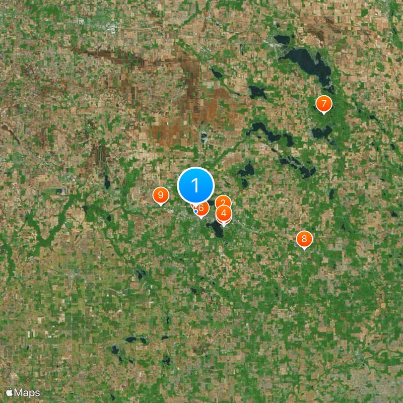 Kosciusko County Map