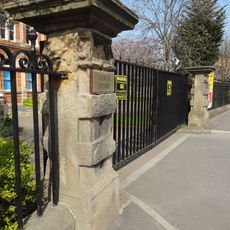 Gate Piers And Railings To Tower Court