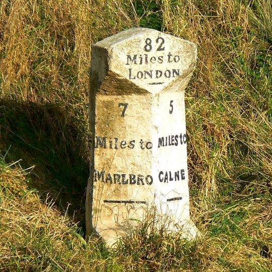 Milestone Approximately 0.75 Miles West Of The Beckhampton Roundabout