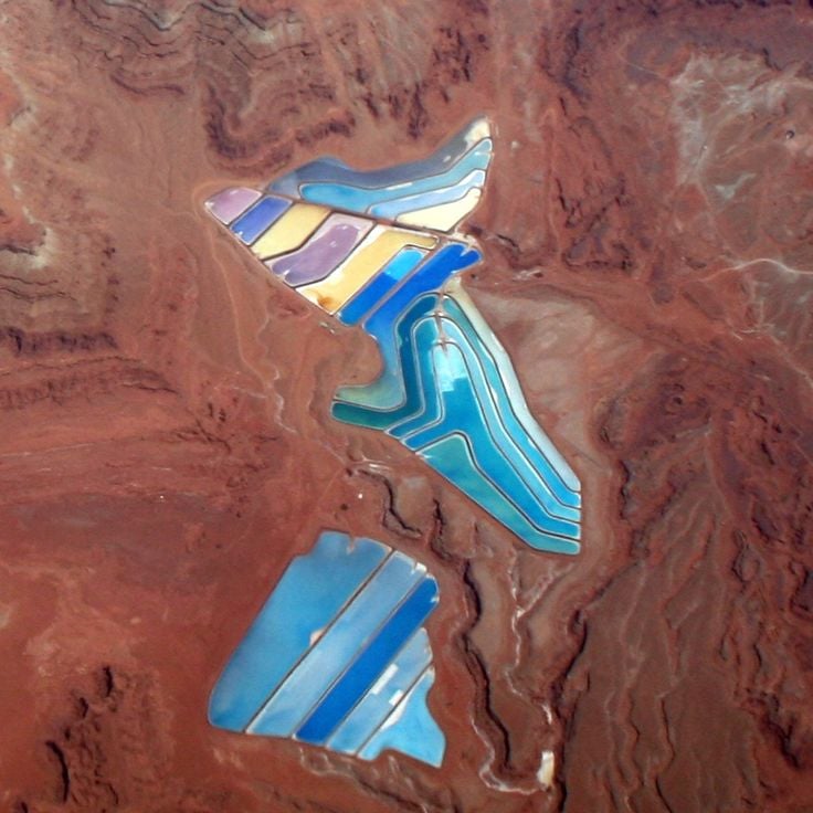 Le vasche di estrazione di potassio