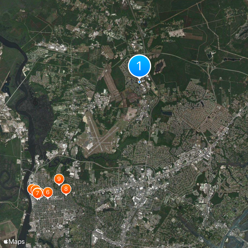 Emsley A. Laney High School Map