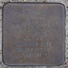Stolperstein en memoria de Alwine Seligmann
