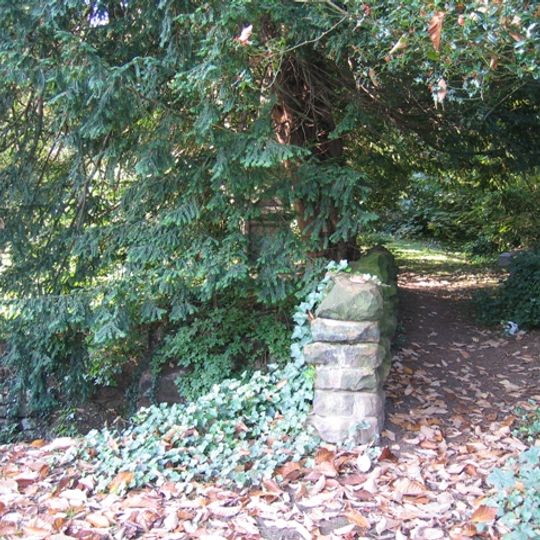Bridge over drive, in north part of Overleigh Cemetery