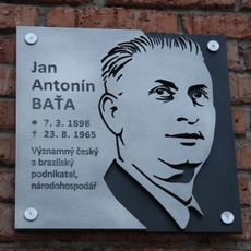 Pamětní deska Jana Antonína Bati v Třebíči