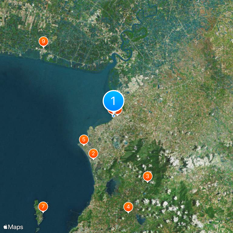 Mueang Chon Buri Kaart