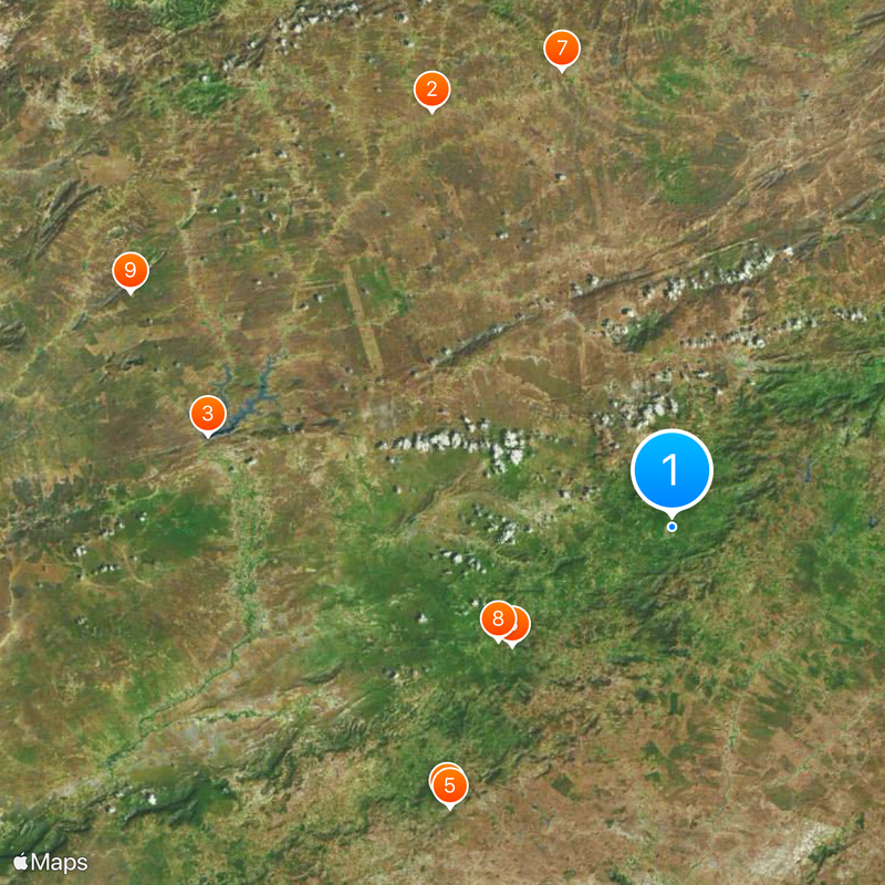 Catimbau National Park Map