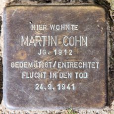 Stolperstein dedicated to Martin Cohn