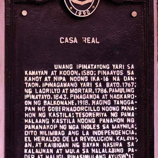 Casa Real historical marker