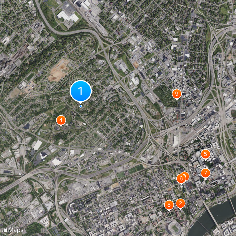 Knoxville metropolitan area Kaart