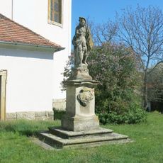 Socha svatého apoštola Petra u kostela v Cítolibech