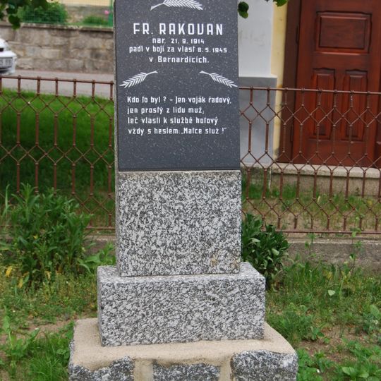 Pomník Františku Rakovanovi
