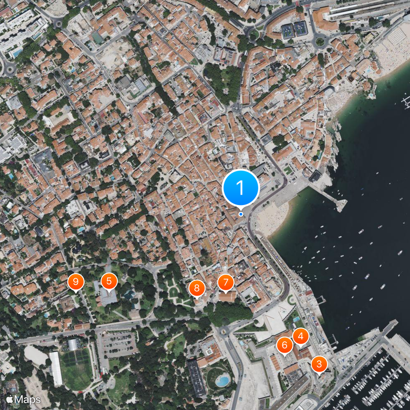 Palácio dos Condes da Guarda, Cascais Mappa