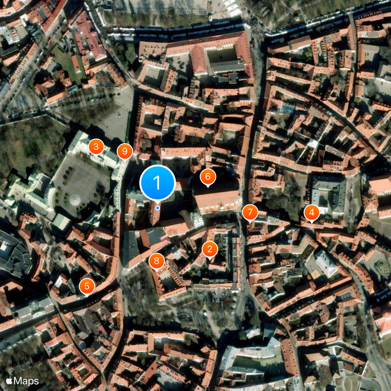Vilnius University Map