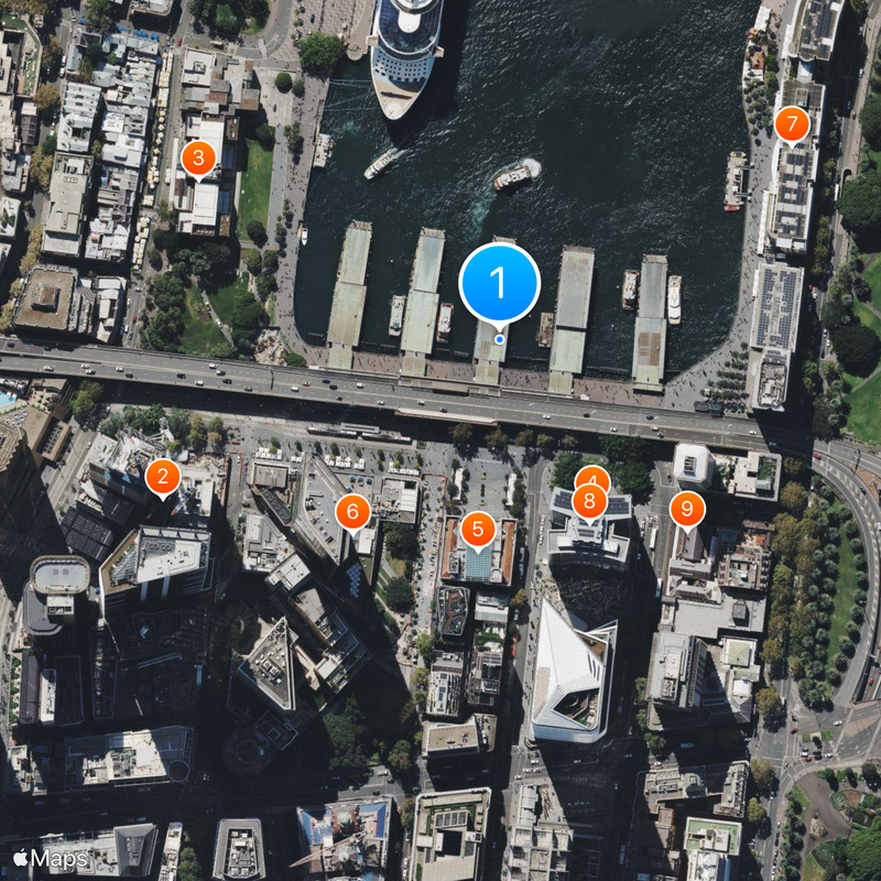 Circular Quay Map