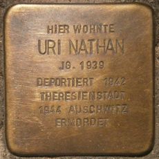 Stolperstein dedicated to Uri Nathan