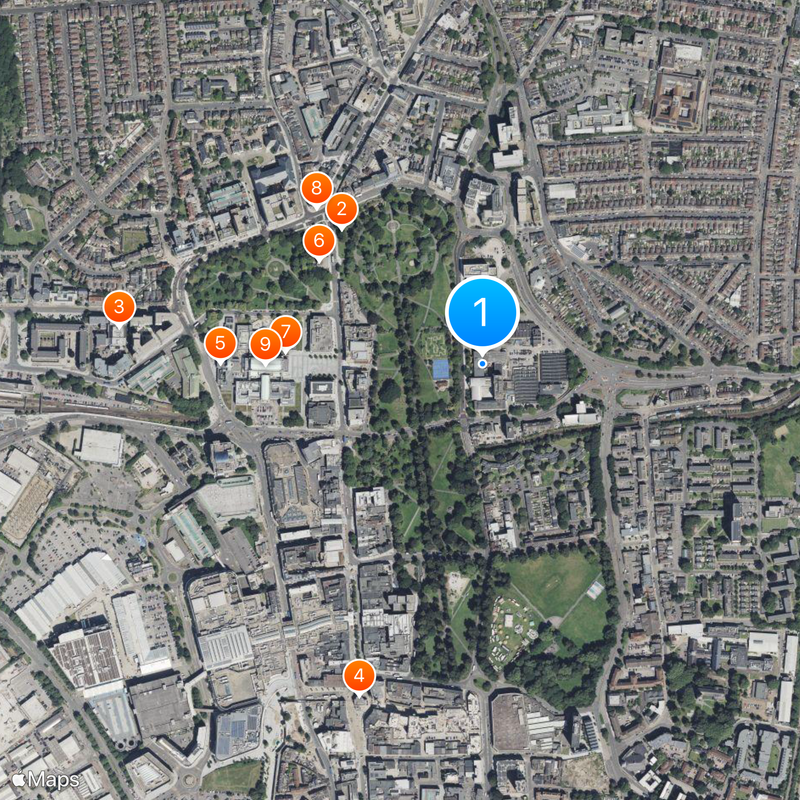 Southampton Solent University Map