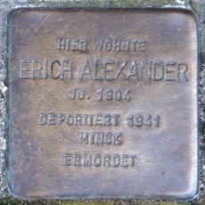 Stolperstein dedicated to Erich Alexander