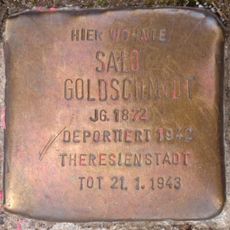 Stolperstein en memoria de Salo Goldschmidt