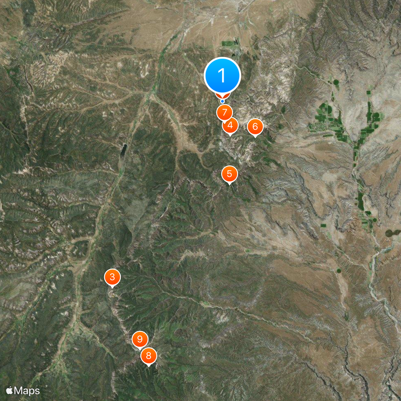 Bryce Canyon National Park Kaart