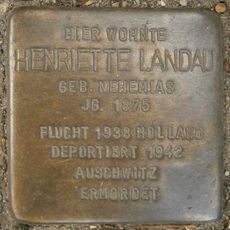 Stolperstein dedicated to Henriette Landau