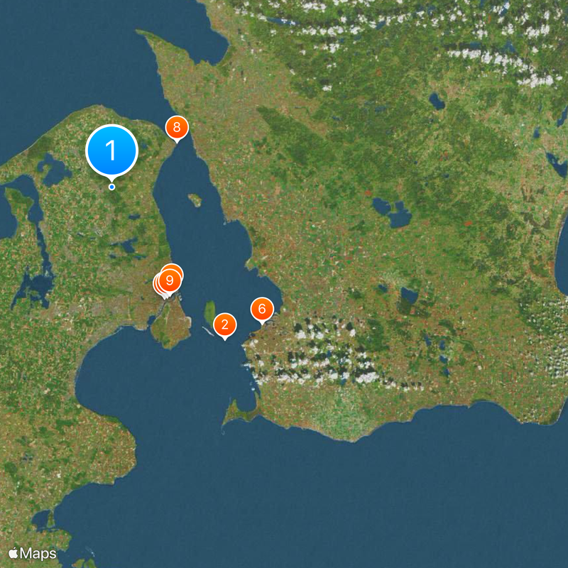 Region Hovedstaden Karte