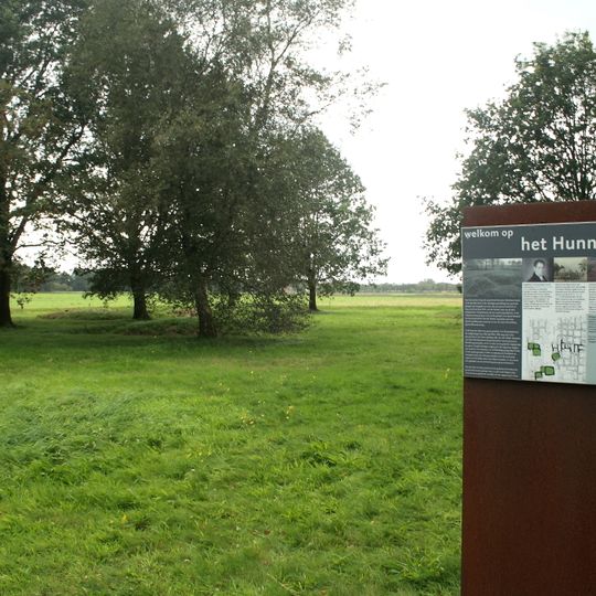 Terrein waarin sporen van begraving