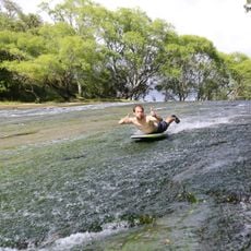 Rere Rock Slide Waterfall