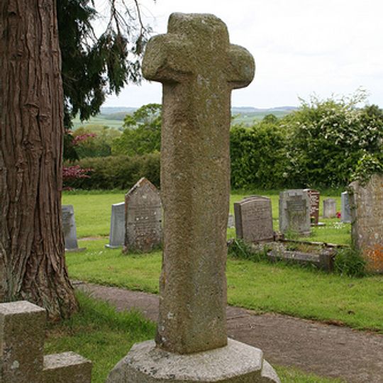Churchyard cross 12m west of Down St Mary church tower