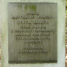 Pomník partyzánské jednotky Sever Zábřeh u Pivonína v lese