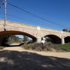 Pont del tren sobre la riera de Ribes